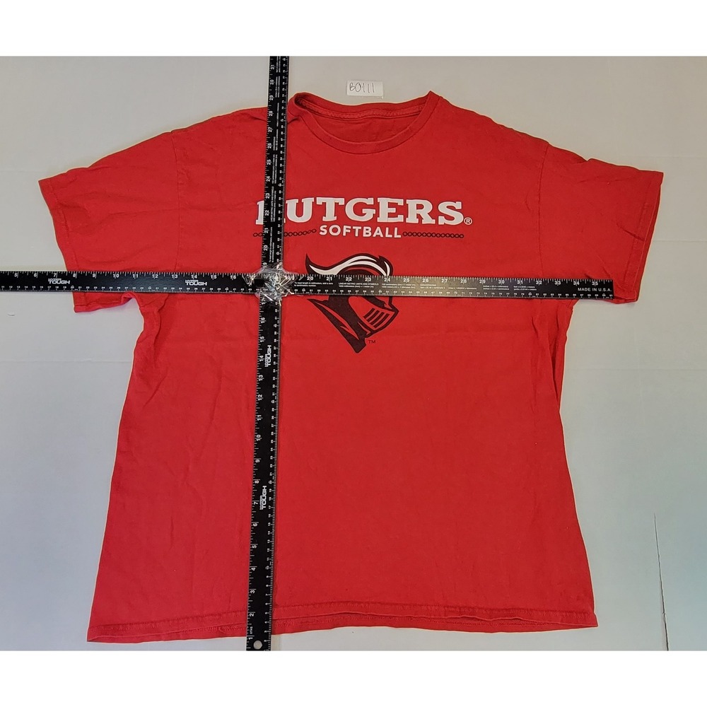 Rutgers Scarlet Knights Softball T-Shirt Orange NCAA College Graphic Tee - Picture 2 of 3
